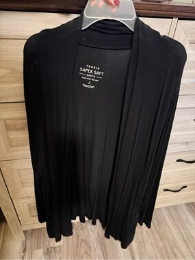 torrid Black Super Soft Open Front Cardigan